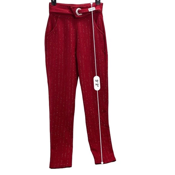 Unbranded Women Slimming Skinny Pants Size S Color Red - Picture 3 of 13